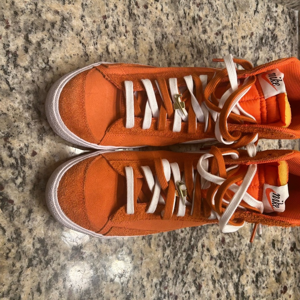 Nike Men’s Orange High-Top Sneakers